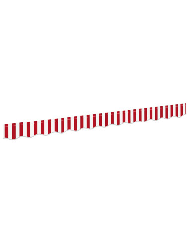 Tenda a Braccio Rosso e Bianco 230 x 20 cm Tela