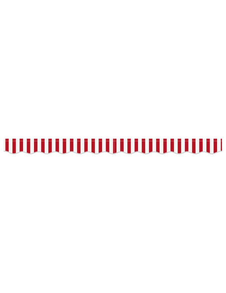 Tenda a Braccio Rosso e Bianco 230 x 20 cm Tela