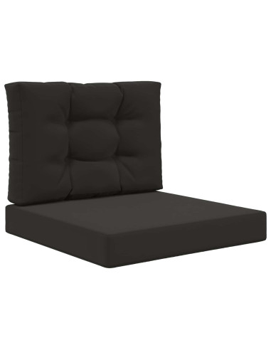 Cuscino per divano da esterno 2 pcs Nero Poliestere