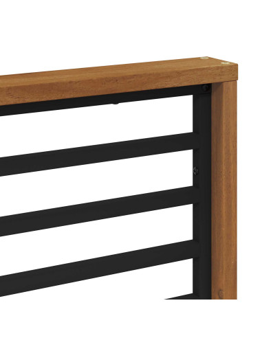 Set divani 11 pcs Naturale e Antracite Legno di Acacia Massello