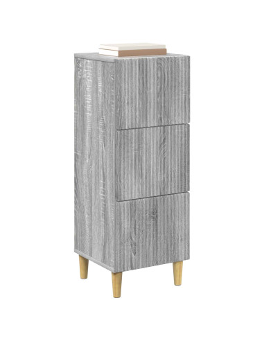 Mobile con Cassetti Grigio Sonoma 33 x 34,5 x 90 cm