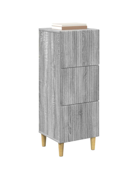 Mobile con Cassetti Grigio Sonoma 33 x 34,5 x 90 cm