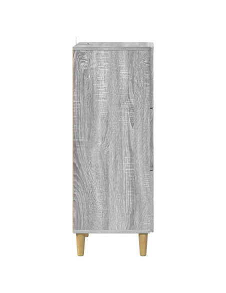 Mobile con Cassetti Grigio Sonoma 33 x 34,5 x 90 cm