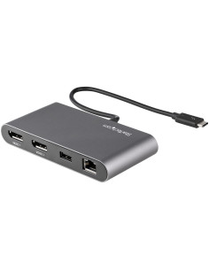 StarTech.com Thunderbolt 3 Mini Dock - Docking Station TB3 portatile per doppio monitor DisplayPort 4K 60Hz -USB- A hub (USB 3.0 2