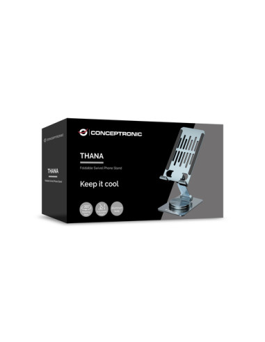 Conceptronic THANA08G supporto per personal communication Supporto passivo Telefono cellulare/smartphone Argento