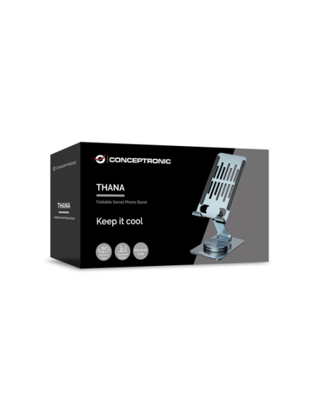 Conceptronic THANA08G supporto per personal communication Supporto passivo Telefono cellulare/smartphone Argento