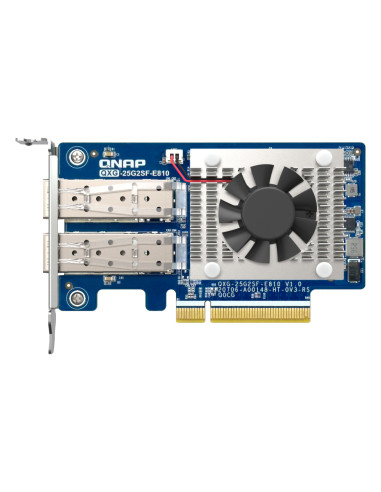 QNAP QXG-25G2SF-E810 scheda di rete e adattatore Interno Fibra 25000 Mbit/s