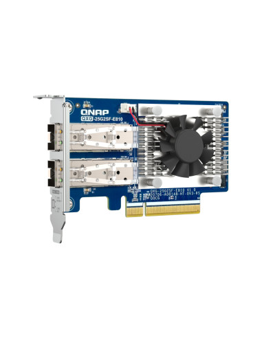 QNAP QXG-25G2SF-E810 scheda di rete e adattatore Interno Fibra 25000 Mbit/s