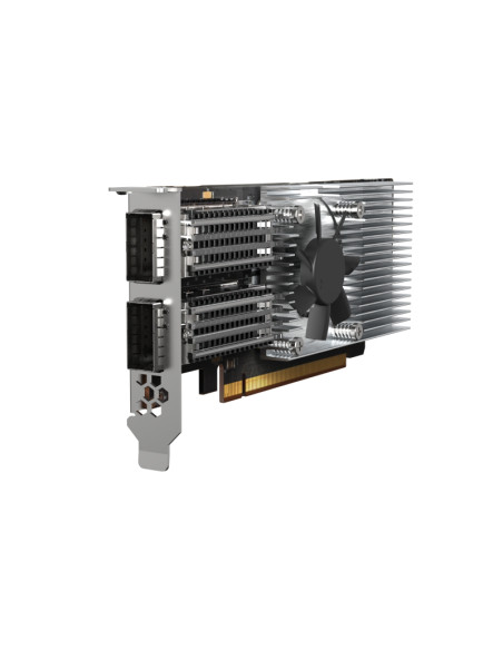 QNAP QXG-100G2SF-E810 scheda di rete e adattatore Interno Fibra 100000 Mbit/s
