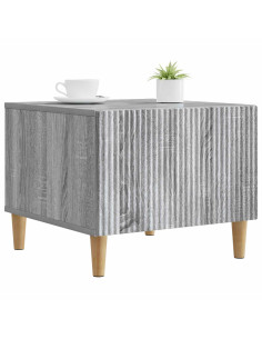 Tavolino da salotto con cassetto Grigio Sonoma 49 x 50 x 40 cm 2