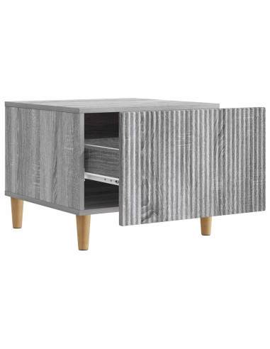 Tavolino da salotto con cassetto Grigio Sonoma 49 x 50 x 40 cm