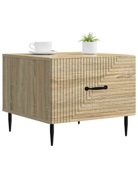 Tavolino da salotto con cassetto Rovere Sonoma 49 x 50 x 40 cm