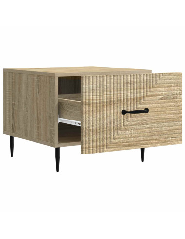 Tavolino da salotto con cassetto Rovere Sonoma 49 x 50 x 40 cm