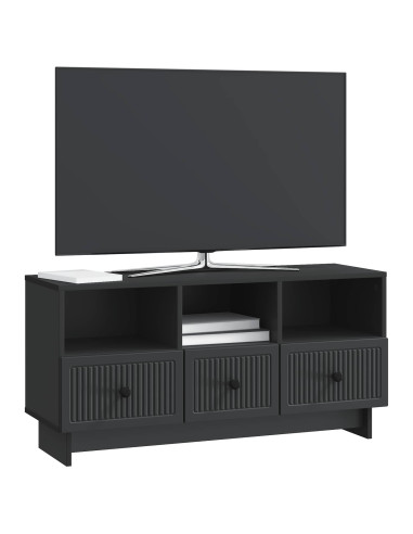 Mobile TV Nero 102 x 34,5 x 50 cm Legno ingegnerizzato