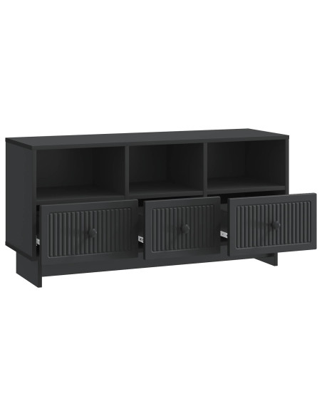 Mobile TV Nero 102 x 34,5 x 50 cm Legno ingegnerizzato