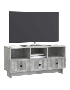 Mobile TV con cassetto Grigio Cemento 102 x 34,5 x 50 cm 2