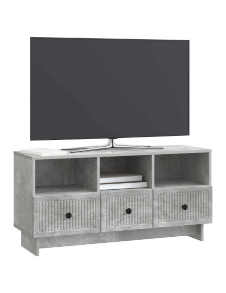 Mobile TV con cassetto Grigio Cemento 102 x 34,5 x 50 cm