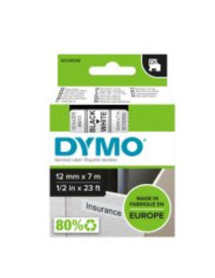 NASTRO  D1 12MMX7M NERO/BIANC 2