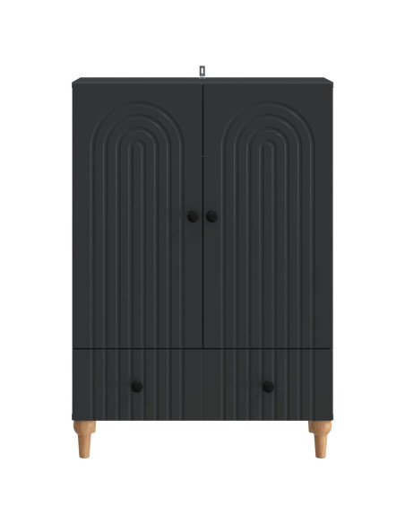 Credenza Nero 66 x 34,5 x 95 cm Legno ingegnerizzato