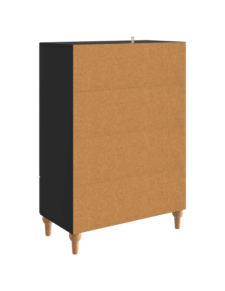 Credenza Nero 66 x 34,5 x 95 cm Legno ingegnerizzato