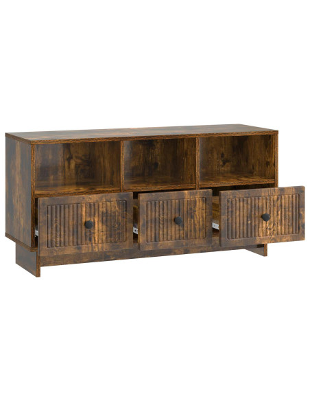 Mobile TV Rovere Fumo 102 x 34,5 x 50 cm Legno ingegnerizzato