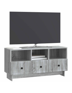 Mobile TV Grigio Sonoma 102 x 34,5 x 50 cm Legno ingegnerizzato 2
