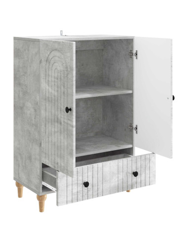 Credenza Grigio Cemento 66 x 34,5 x 95 cm Legno ingegnerizzato