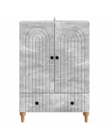 Credenza Grigio Cemento 66 x 34,5 x 95 cm Legno ingegnerizzato