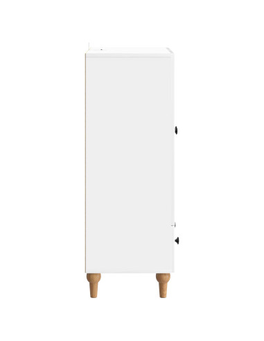 Credenza Bianco Lucido 66 x 34,5 x 95 cm Legno ingegnerizzato