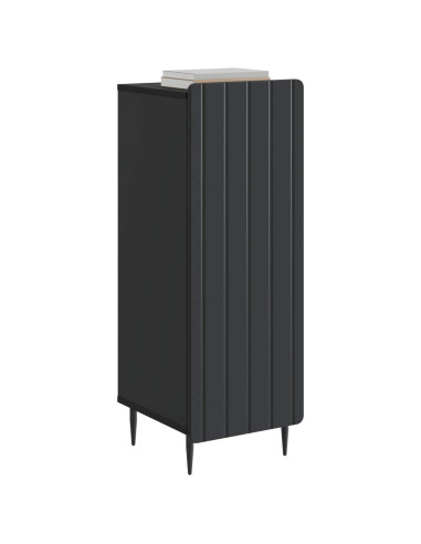 Credenza Nero 34,5 x 33 x 92 cm Legno ingegnerizzato