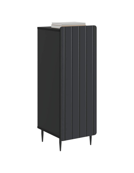 Credenza Nero 34,5 x 33 x 92 cm Legno ingegnerizzato