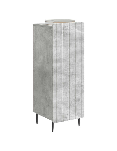 Credenza Grigio Cemento 34,5 x 33 x 92 cm Legno ingegnerizzato