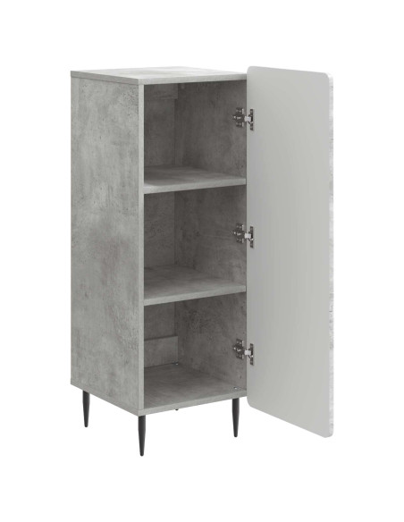 Credenza Grigio Cemento 34,5 x 33 x 92 cm Legno ingegnerizzato