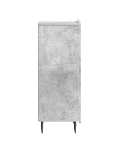Credenza Grigio Cemento 34,5 x 33 x 92 cm Legno ingegnerizzato