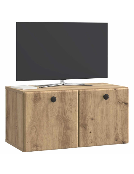 Mobile Porta TV da Muro Rovere Artigianale 59,5 x 31 x 30 cm