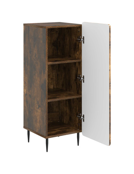 Credenza Rovere Fumo 34,5 x 33 x 92 cm Legno ingegnerizzato