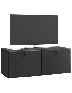 Mobile Porta TV da Muro Nero 78,5 x 31 x 30 cm 2