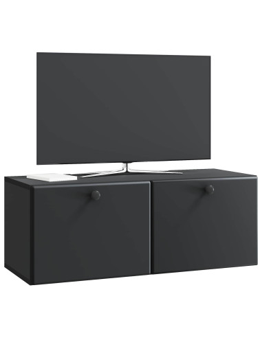 Mobile Porta TV da Muro Nero 78,5 x 31 x 30 cm