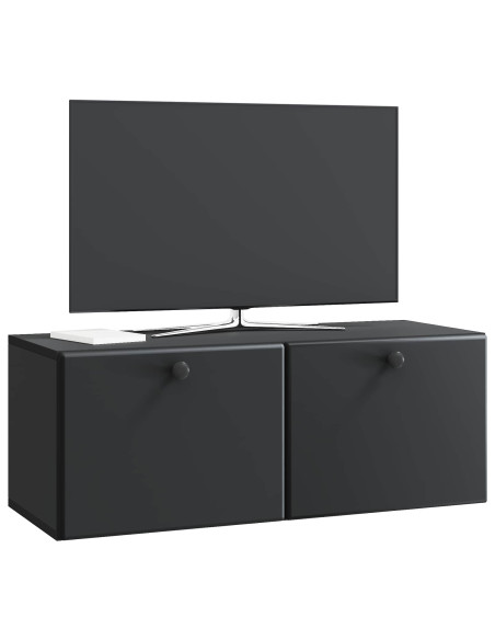 Mobile Porta TV da Muro Nero 78,5 x 31 x 30 cm