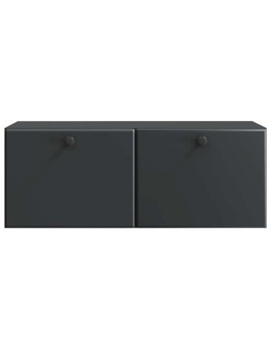 Mobile Porta TV da Muro Nero 78,5 x 31 x 30 cm