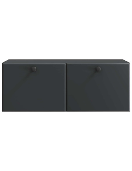 Mobile Porta TV da Muro Nero 78,5 x 31 x 30 cm