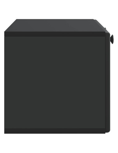 Mobile Porta TV da Muro Nero 78,5 x 31 x 30 cm