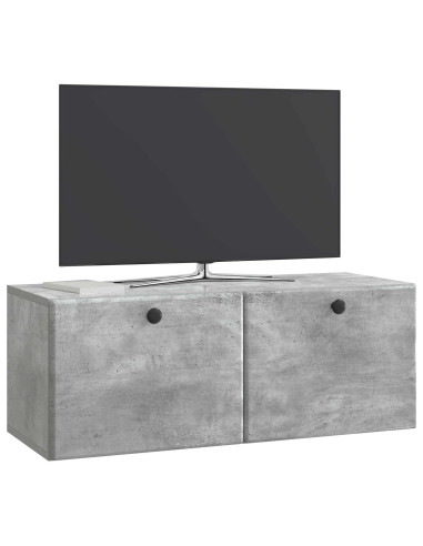 Mobile Porta TV da Muro Grigio Cemento 78,5 x 31 x 30 cm