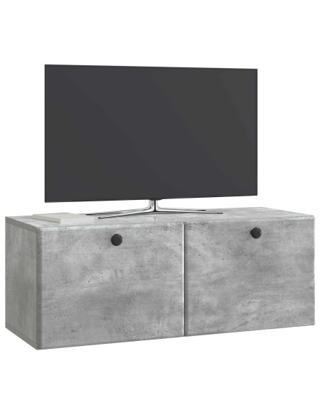 Mobile Porta TV da Muro Grigio Cemento 78,5 x 31 x 30 cm