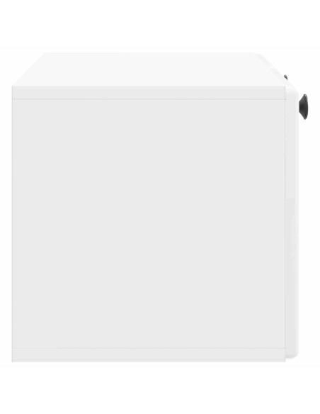 Mobile Porta TV da Muro Bianco Lucido 78,5 x 31 x 30 cm