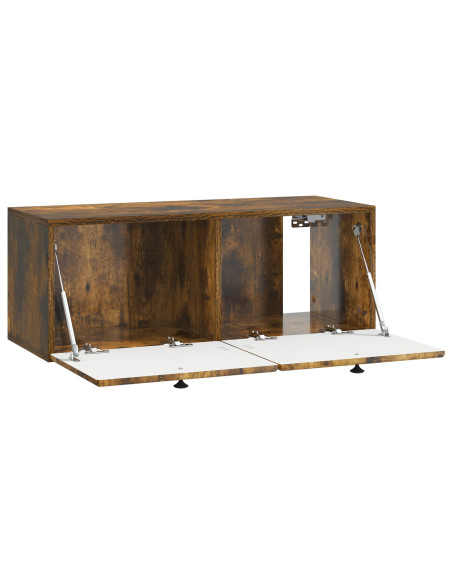 Mobile Porta TV da Muro Rovere Fumo 78,5 x 31 x 30 cm