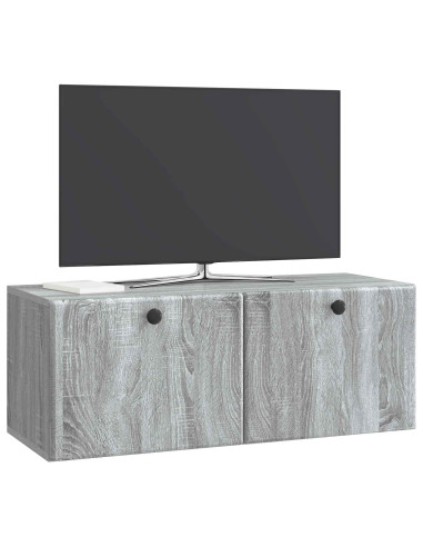 Mobile Porta TV da Muro Grigio Sonoma 78,5 x 31 x 30 cm
