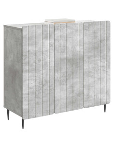 Credenza Grigio Cemento 89 x 34,5 x 82 cm Legno ingegnerizzato 2