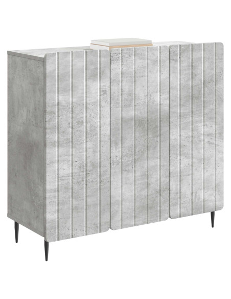 Credenza Grigio Cemento 89 x 34,5 x 82 cm Legno ingegnerizzato