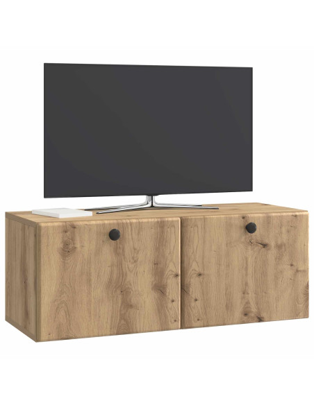 Mobile Porta TV da Muro Rovere Artigianale 78,5 x 31 x 30 cm